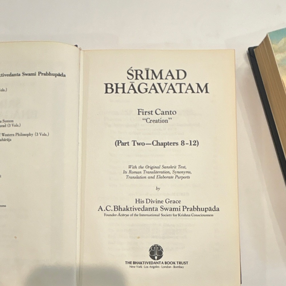 Bhagavad-Gita As It Is Abridged & Srimad Bhagavatam Part Two Hinduism Prabhupada - Picture 11 of 12